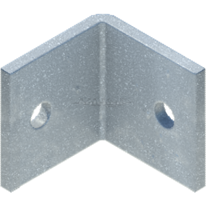 Angle Clip 2.5" x 2.5" w/ Round Holes (For 1/2" Hex Bolt)