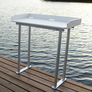Spacesaver 39" Deluxe Fish Cleaning Station with Angled Legs