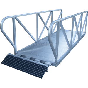 Aluminum Gangway  3' x 26' with Transition Plate