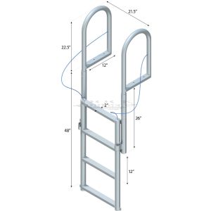 4 Step Lift Ladder with 2" Standard Steps