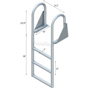 3 Step Swing Ladder with 2" Standard Steps