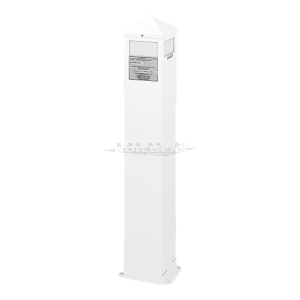 Dockside LED Aluminum Pedestal Light, 110v,  6" x 6" x 36", White Finish