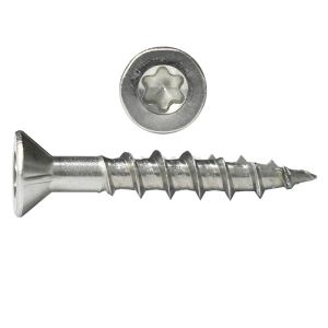 #10 x 1-1/4" Wood Screws, 305 Stainless, T25 Torx Drive (100 pieces)